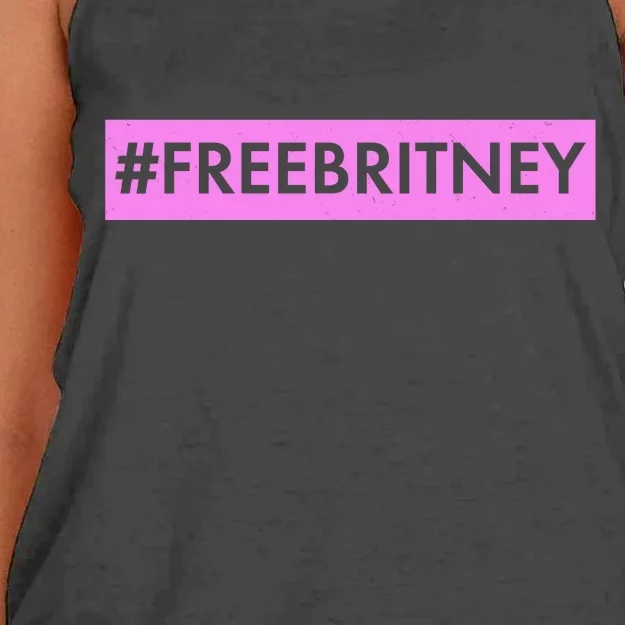 Free Britney Meme Movement Women's Knotted Racerback Tank