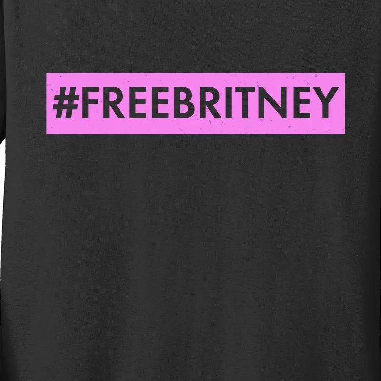 Free Britney Meme Movement Kids Long Sleeve Shirt