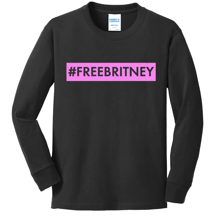 Free Britney Meme Movement Kids Long Sleeve Shirt