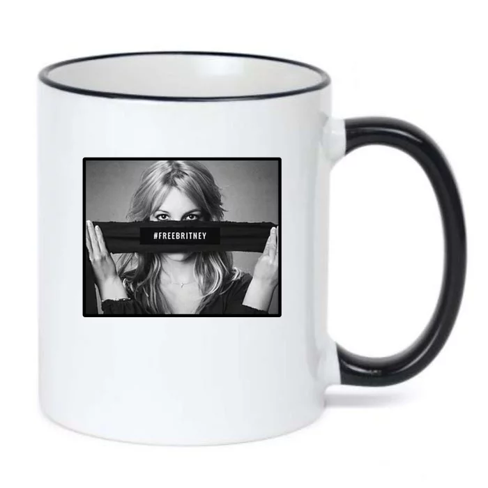 Free Britney Photo Support Black Color Changing Mug