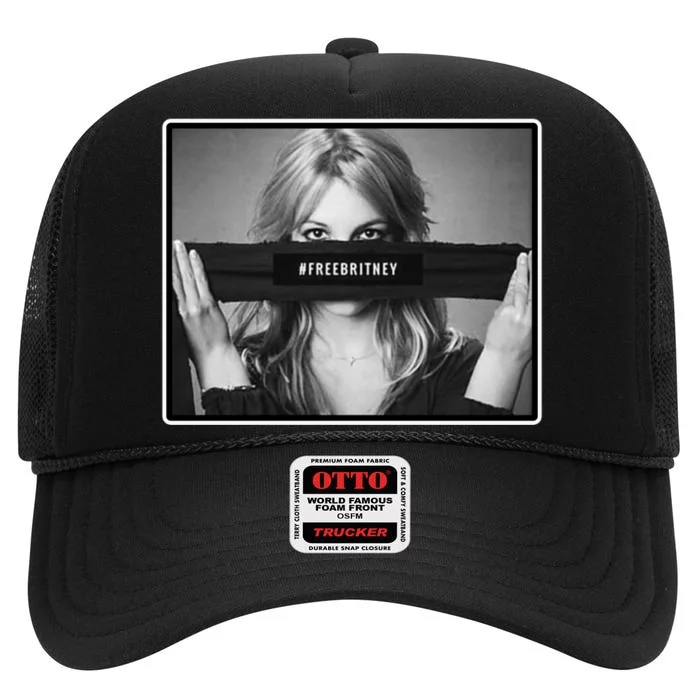 Free Britney Photo Support High Crown Mesh Trucker Hat