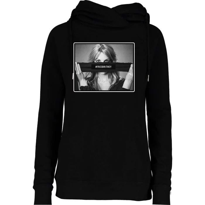 Free Britney Photo Support Womens Funnel Neck Pullover Hood