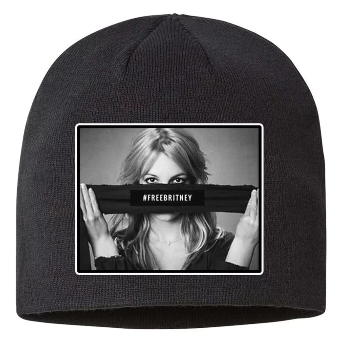 Free Britney Photo Support 8 1/2in Sustainable Knit Beanie