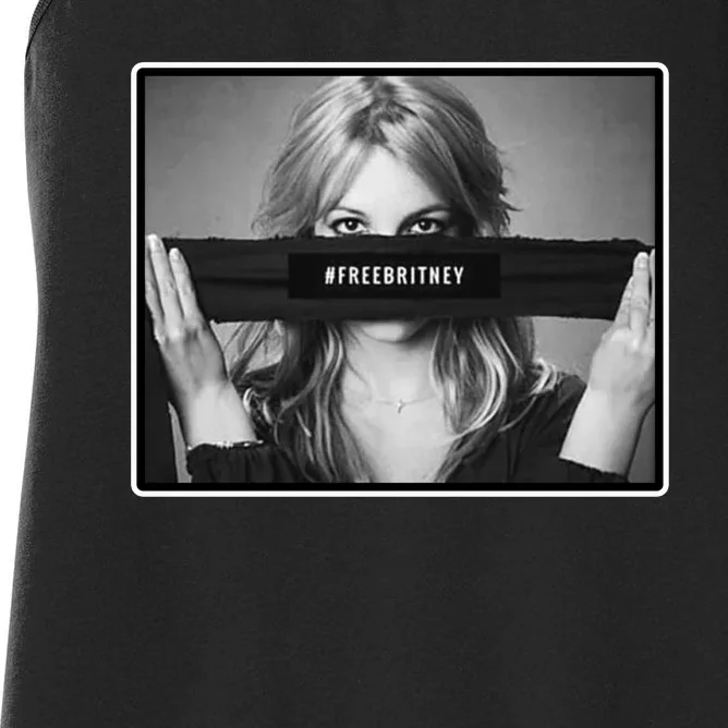 Free Britney Photo Support Women's Racerback Tank