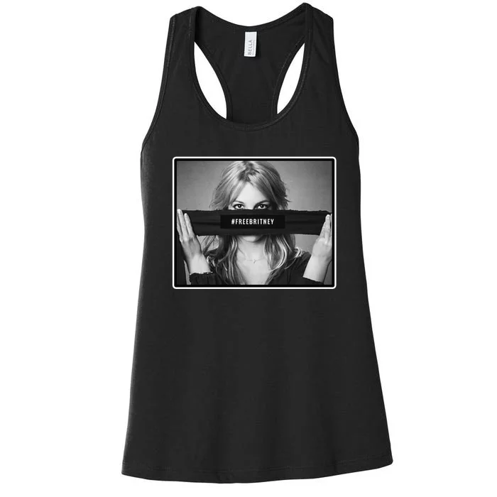 Free Britney Photo Support Women's Racerback Tank