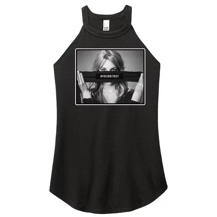 Free Britney Photo Support Women’s Perfect Tri Rocker Tank