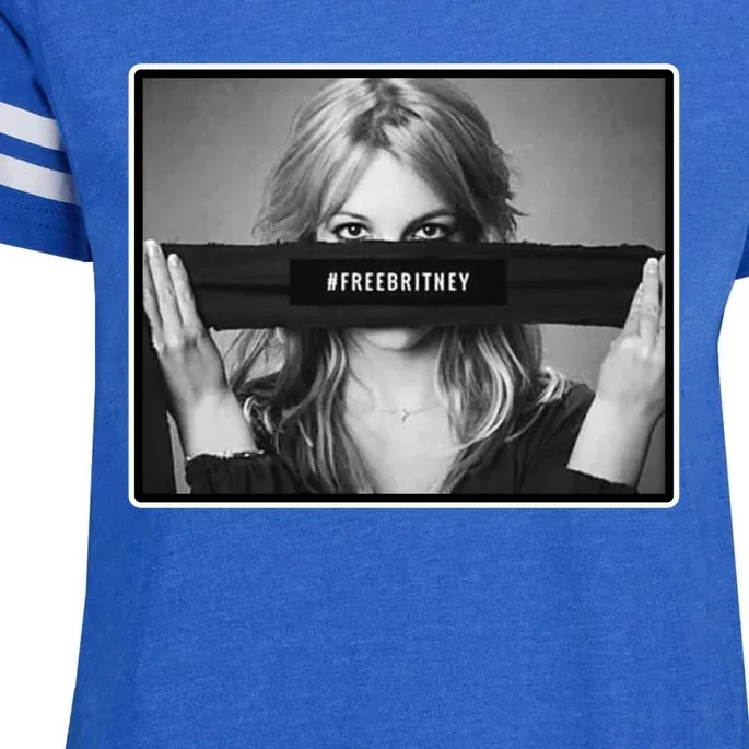 Free Britney Photo Support Enza Ladies Jersey Football T-Shirt