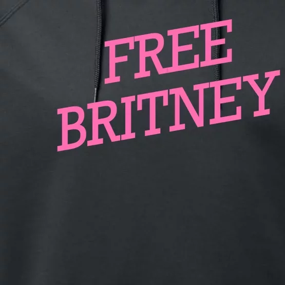 Free Britney pink Performance Fleece Hoodie