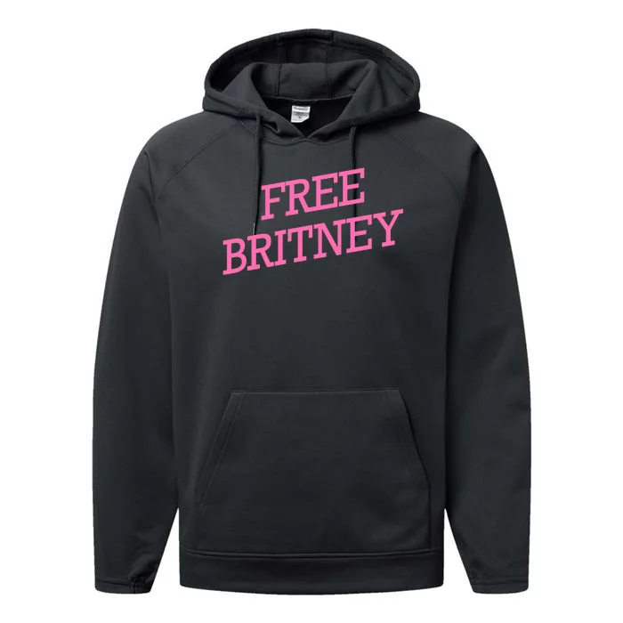 Free Britney pink Performance Fleece Hoodie