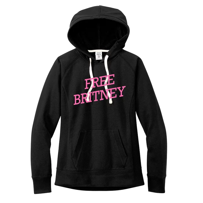 Free Britney pink Women's Fleece Hoodie