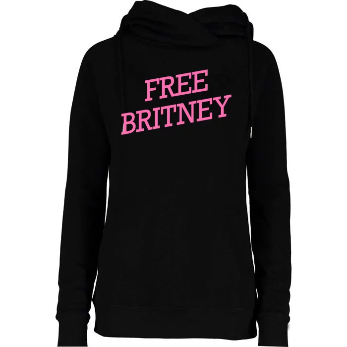 Free Britney pink Womens Funnel Neck Pullover Hood