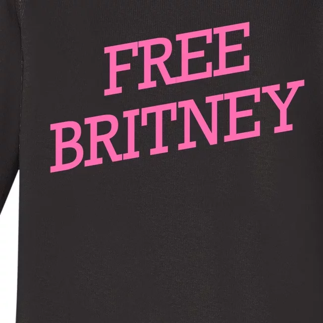 Free Britney pink Baby Long Sleeve Bodysuit