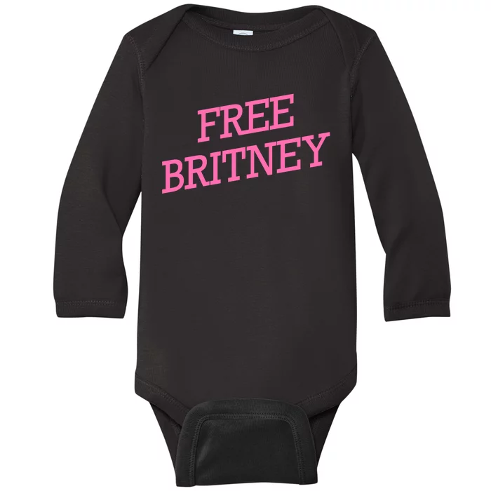 Free Britney pink Baby Long Sleeve Bodysuit