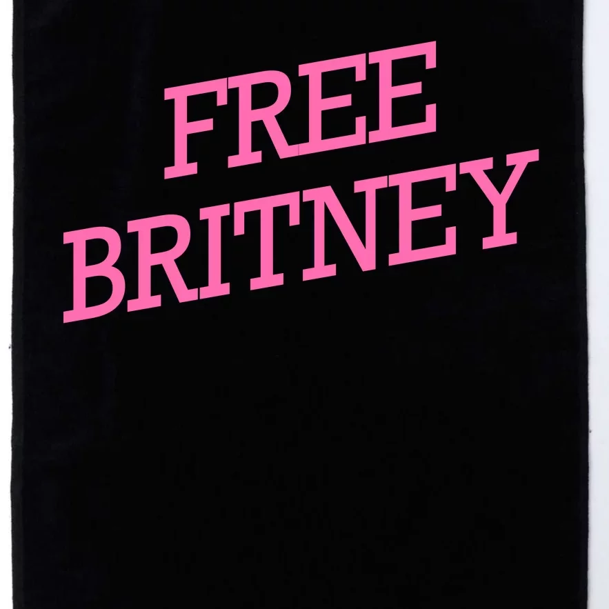 Free Britney pink Platinum Collection Golf Towel