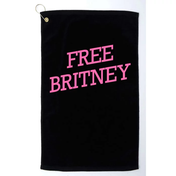 Free Britney pink Platinum Collection Golf Towel