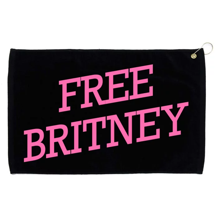 Free Britney pink Grommeted Golf Towel