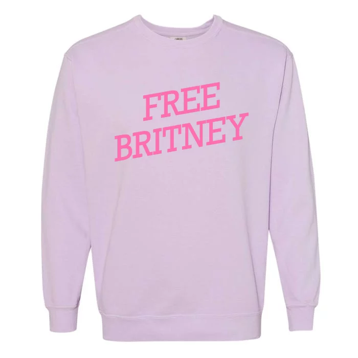 Free Britney pink Garment-Dyed Sweatshirt