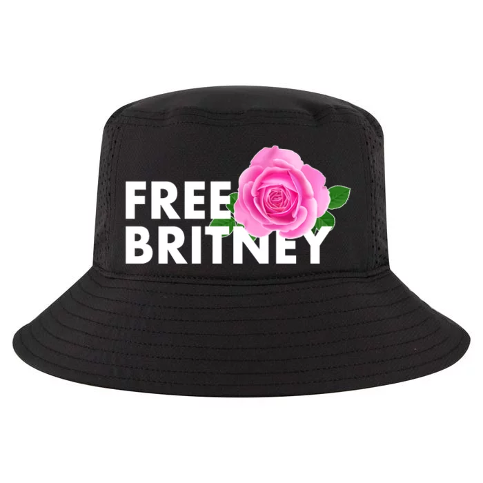 Free Britney Pink Rose Flower Cool Comfort Performance Bucket Hat