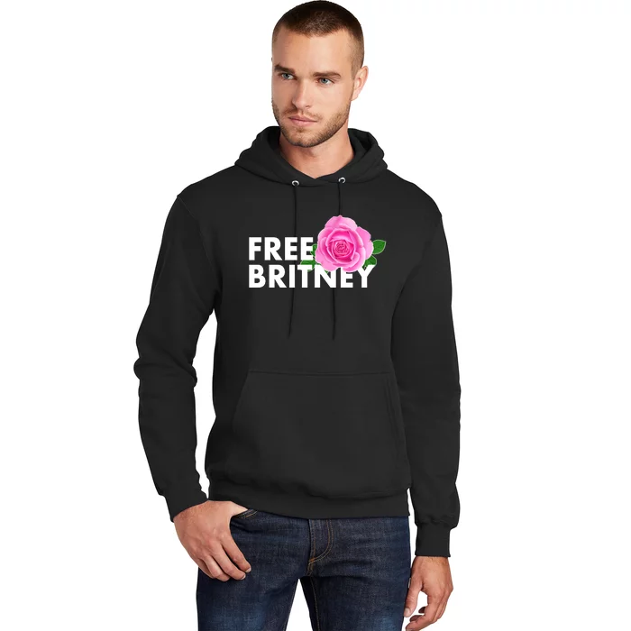 Free Britney Pink Rose Flower Hoodie