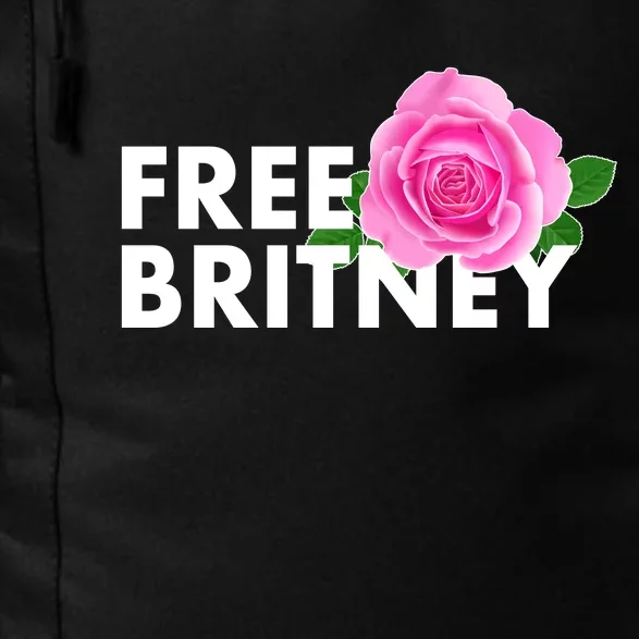 Free Britney Pink Rose Flower Daily Commute Backpack