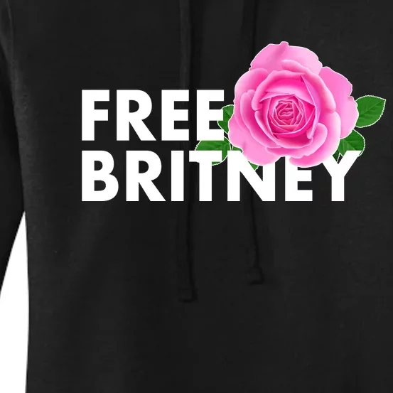 Free Britney Pink Rose Flower Women's Pullover Hoodie