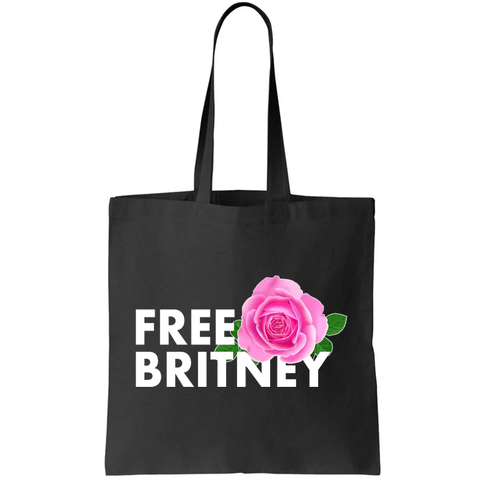 Free Britney Pink Rose Flower Tote Bag