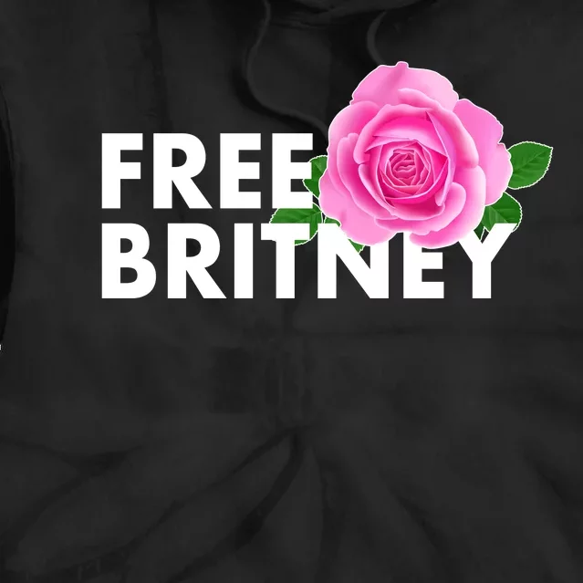 Free Britney Pink Rose Flower Tie Dye Hoodie