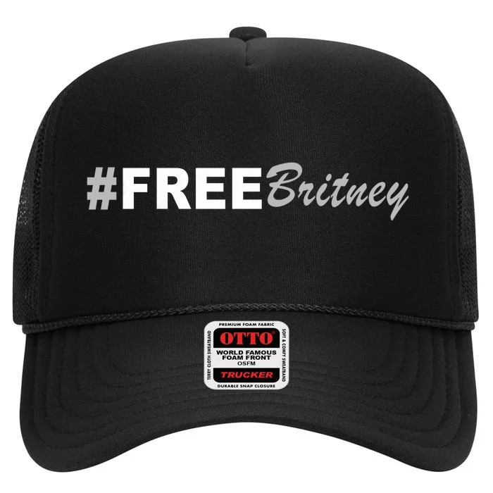 Free Britney Simple Hashtag Logo High Crown Mesh Trucker Hat