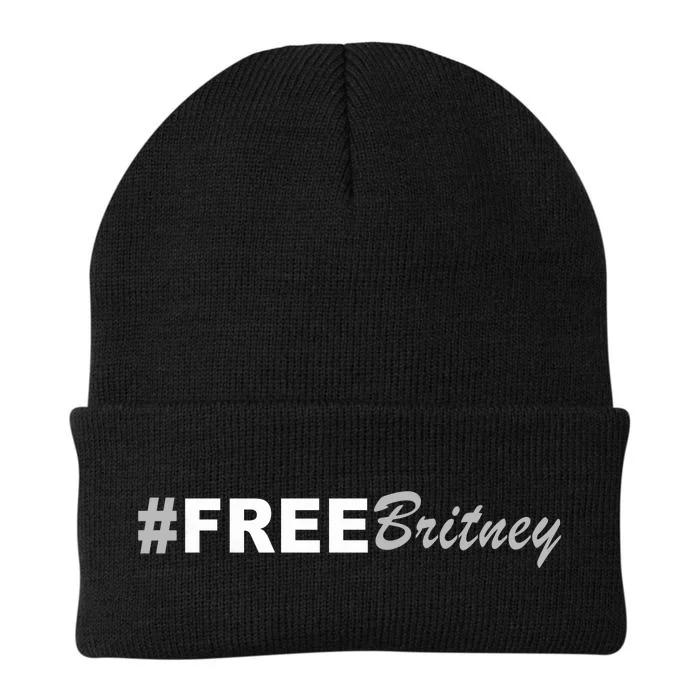 Free Britney Simple Hashtag Logo Knit Cap Winter Beanie