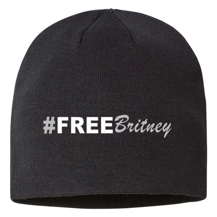 Free Britney Simple Hashtag Logo 8 1/2in Sustainable Knit Beanie