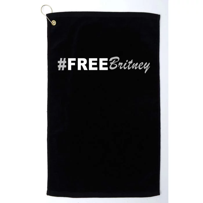 Free Britney Simple Hashtag Logo Platinum Collection Golf Towel