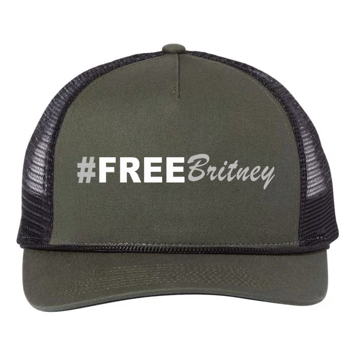 Free Britney Simple Hashtag Logo Retro Rope Trucker Hat Cap