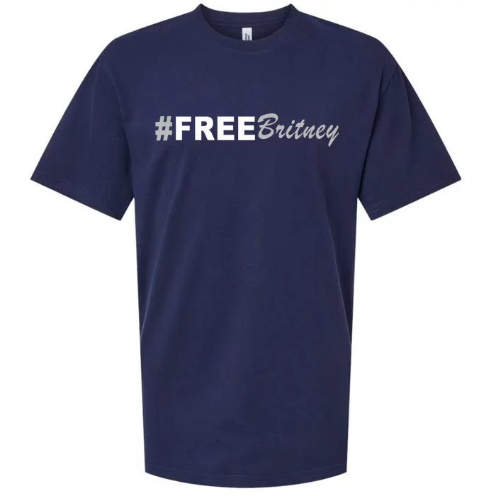 Free Britney Simple Hashtag Logo Sueded Cloud Jersey T-Shirt