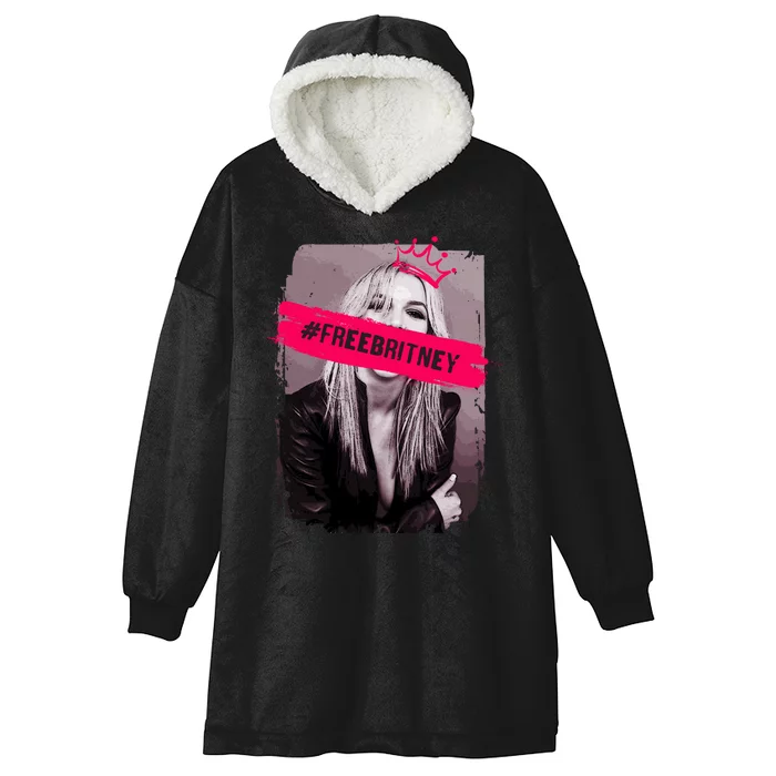 Free Britney Spears #FREEBRITNEY Hooded Wearable Blanket