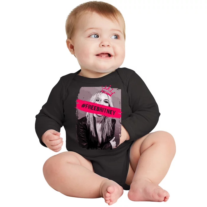 Free Britney Spears #FREEBRITNEY Baby Long Sleeve Bodysuit