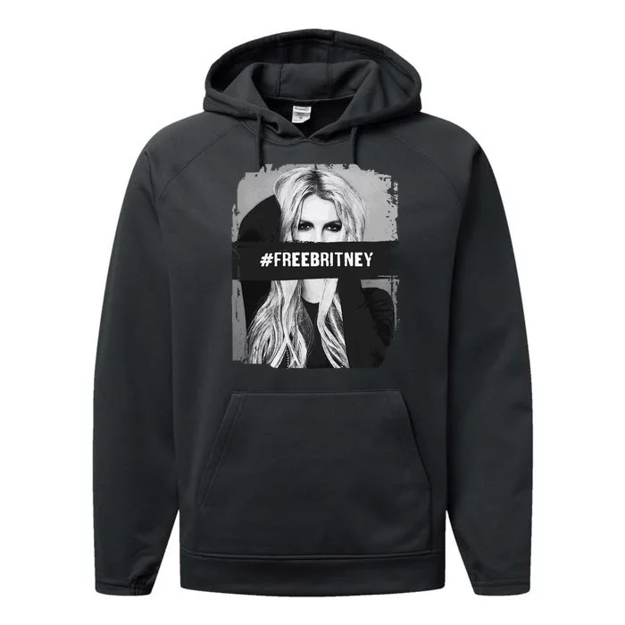 Free Britney Grey Style Performance Fleece Hoodie