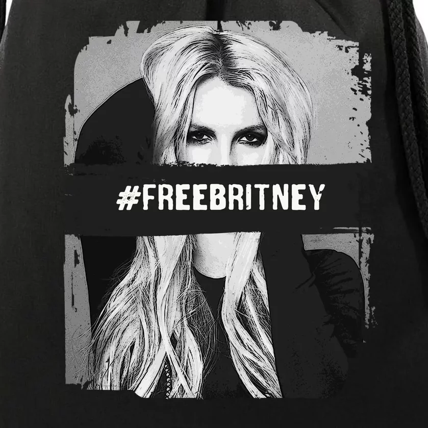 Free Britney Grey Style Drawstring Bag