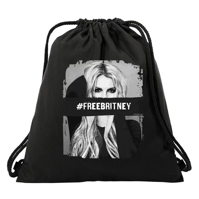 Free Britney Grey Style Drawstring Bag