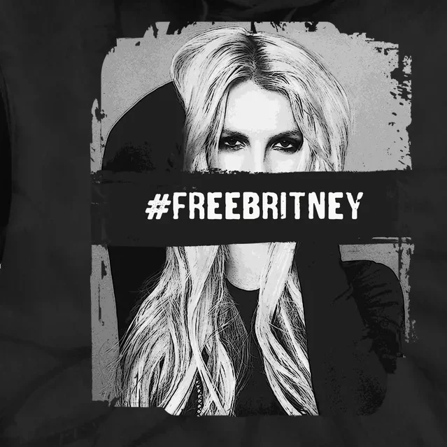 Free Britney Grey Style Tie Dye Hoodie