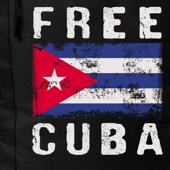 Free Cuba Distressed Flag Daily Commute Backpack