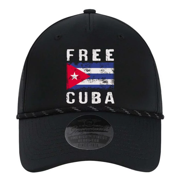 Free Cuba Distressed Flag Performance The Dyno Cap