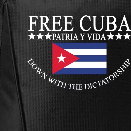 Free Cuba Down With The Dictatorship City Backpack