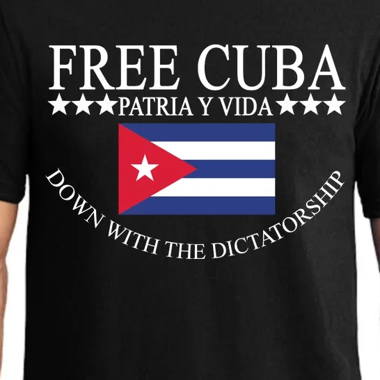 Free Cuba Down With The Dictatorship Pajama Set