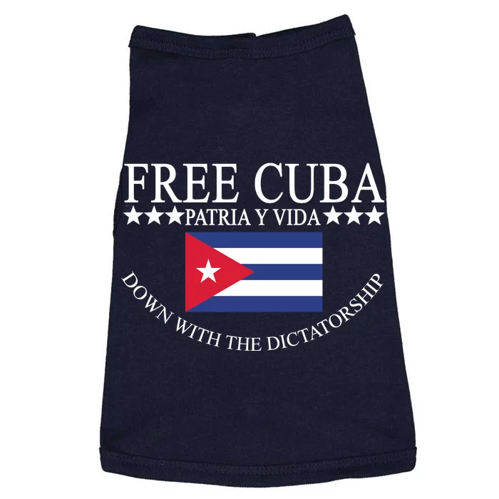 Free Cuba Down With The Dictatorship Doggie Tank