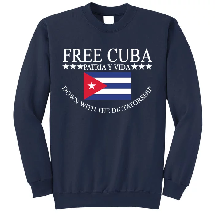 Free Cuba Down With The Dictatorship Sweatshirt