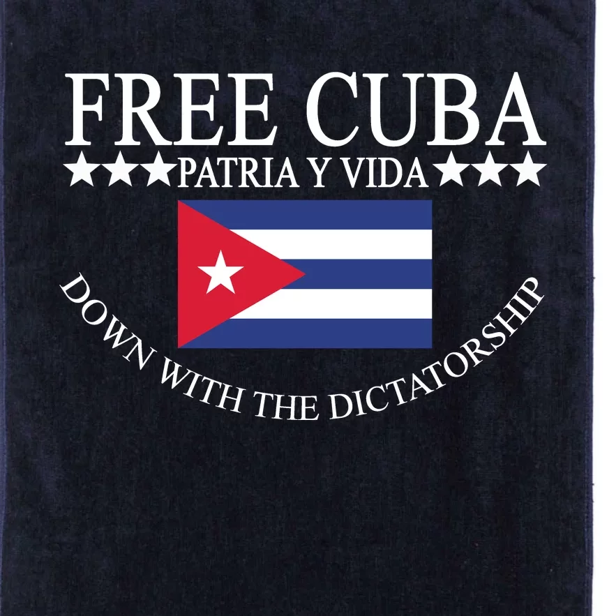 Free Cuba Down With The Dictatorship Platinum Collection Golf Towel