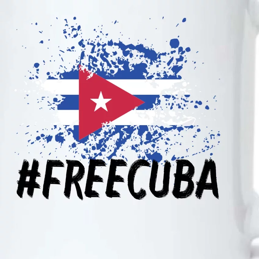 Free Cuba Flag Black Color Changing Mug