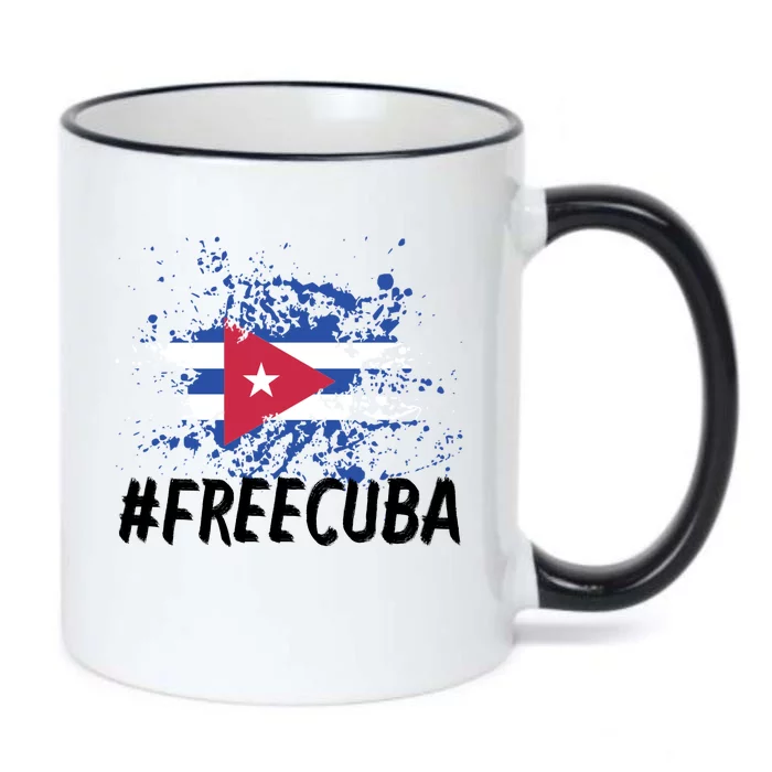 Free Cuba Flag Black Color Changing Mug