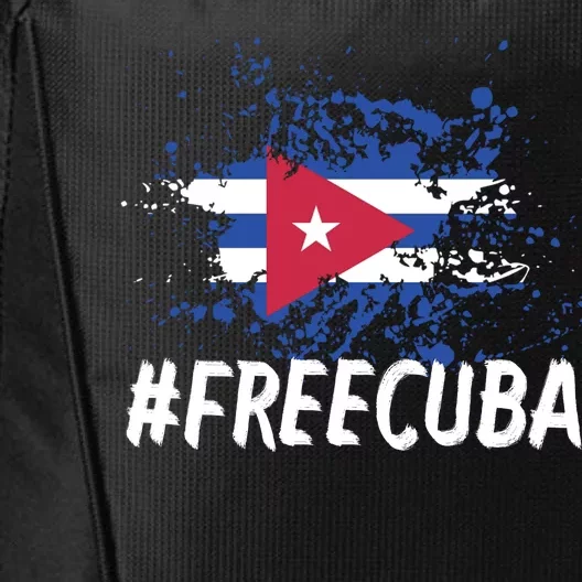 Free Cuba Flag City Backpack