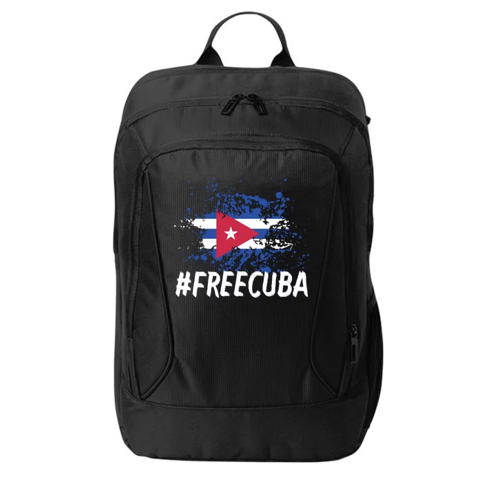 Free Cuba Flag City Backpack